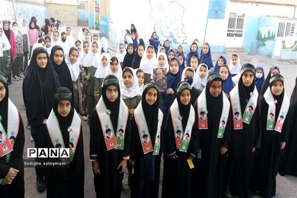 چهارمین سالگردشهادت سردارحاج قاسم سلیمانی در مدرسه شهید خاقانی شهرستان شیروان