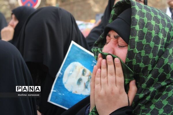 تشییع پیکر شهیده مریم قوچانی غروی، شهید حادثه تروریستی کرمان در بلوار امامت  مشهد