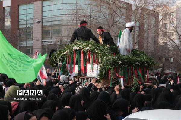 تشییع  شهدای حادثه تروریستی کرمان در مشهد مقدس