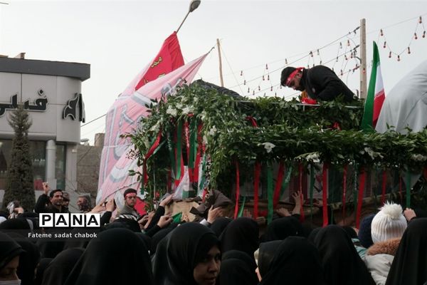 تشییع  شهدای حادثه تروریستی کرمان در مشهد مقدس