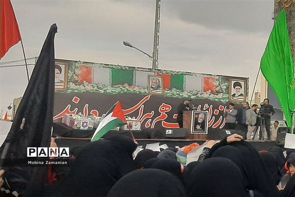 تشییع پیکر مطهر شهدای حادثه تروریستی کرمان