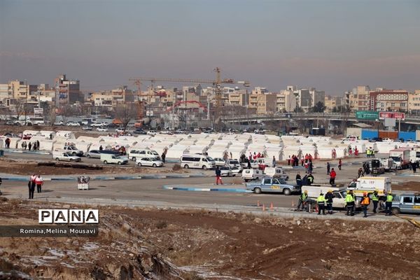 مانور زلزله، اسکان و درمان اضطراری در تبریز