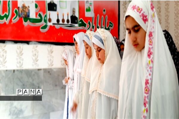 طرح اقامه نماز جماعت  در دبستان حاج حسین عرب