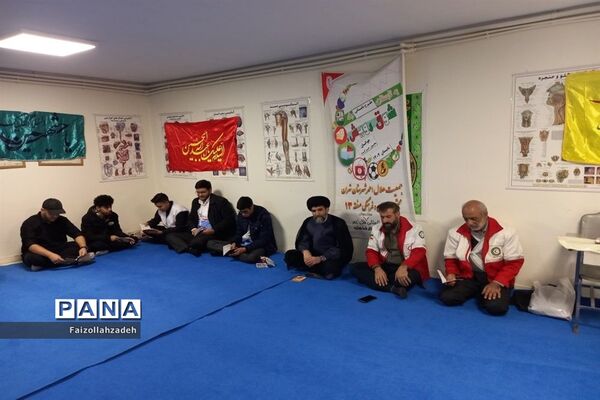مراسم هفتم شهدای کرمان در هلال‌احمر منطقه ۱۳