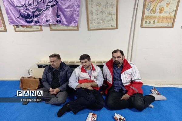 مراسم هفتم شهدای کرمان در هلال‌احمر منطقه ۱۳