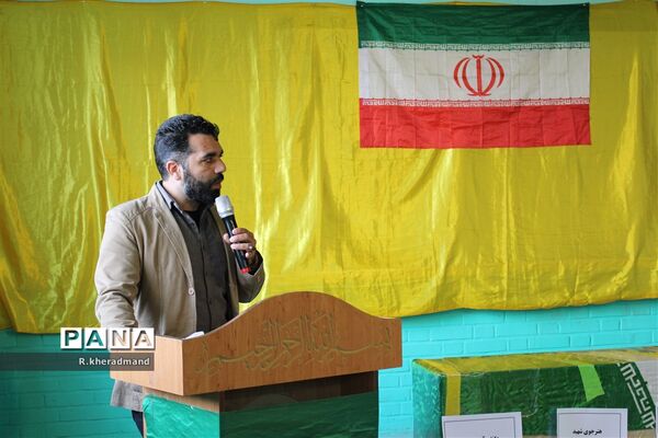 مراسم گرامیداشت شهدای دانش‌آموز حادثه تروریستی گلزار شهدای کرمان در چناران
