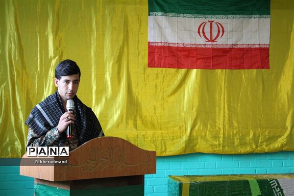 مراسم گرامیداشت شهدای دانش‌آموز حادثه تروریستی گلزار شهدای کرمان در چناران