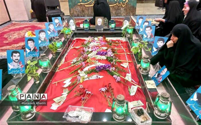 مراسم چهلمین روز از تدفین پیکر شهید خوشنام حسینیه رضوان آمل/فیلم