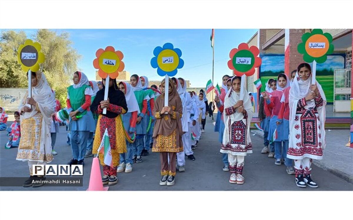 آیین افتتاحیه طرح امیدستان ورزش در دبستان علقمه شاهد قلعه گنج برگزار شد/فیلم
