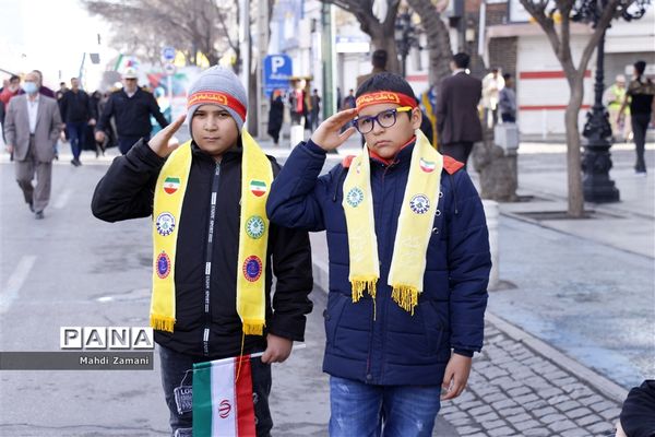 راهپیمایی ۲۲ بهمن در مشهد مقدس