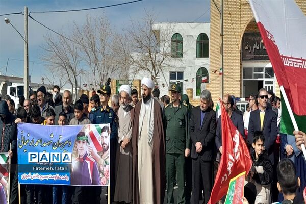 راهپیمایی ۲۲ بهمن در شهرستان بام و صفی‌آباد