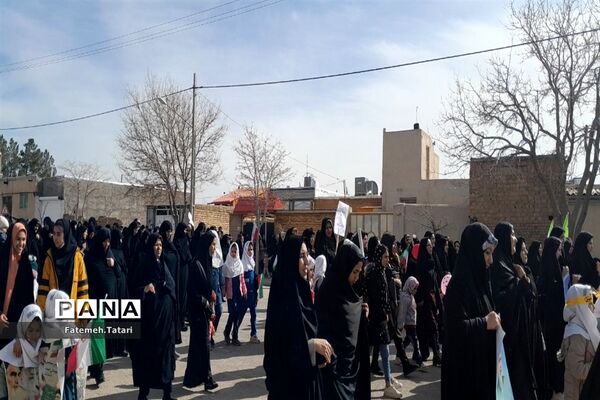راهپیمایی ۲۲ بهمن در شهرستان بام و صفی‌آباد