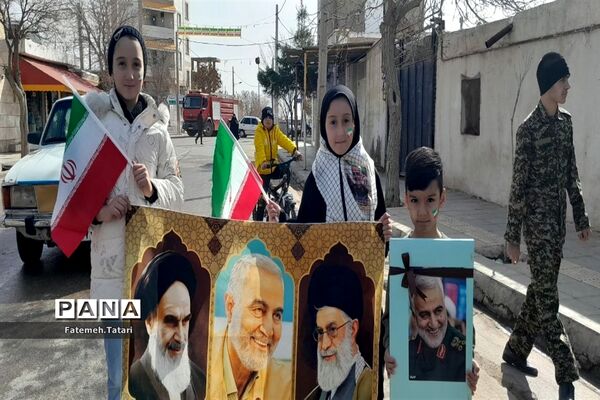 راهپیمایی ۲۲ بهمن در شهرستان بام و صفی‌آباد