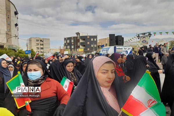 مراسم راهپیمایی یوم الله ۲۲ بهمن در کازرون