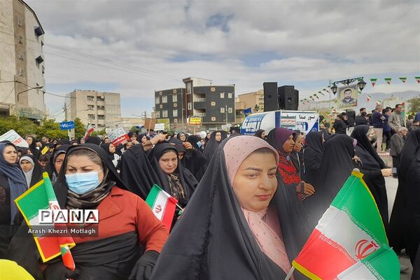 مراسم راهپیمایی یوم الله ۲۲ بهمن در کازرون