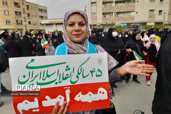 مراسم راهپیمایی یوم الله ۲۲ بهمن در کازرون