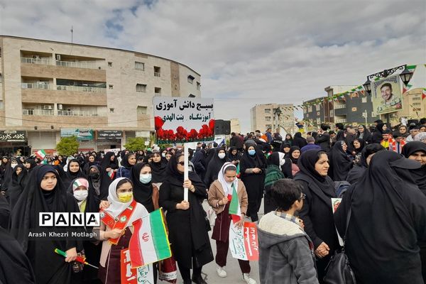 مراسم راهپیمایی یوم الله ۲۲ بهمن در کازرون