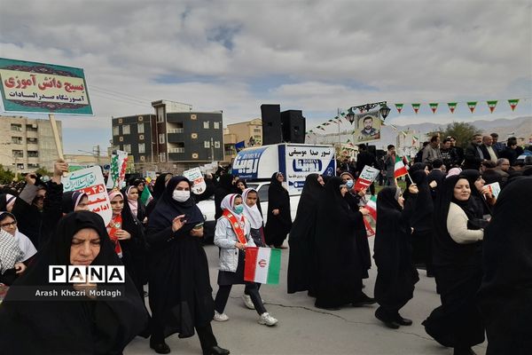 مراسم راهپیمایی یوم الله ۲۲ بهمن در کازرون
