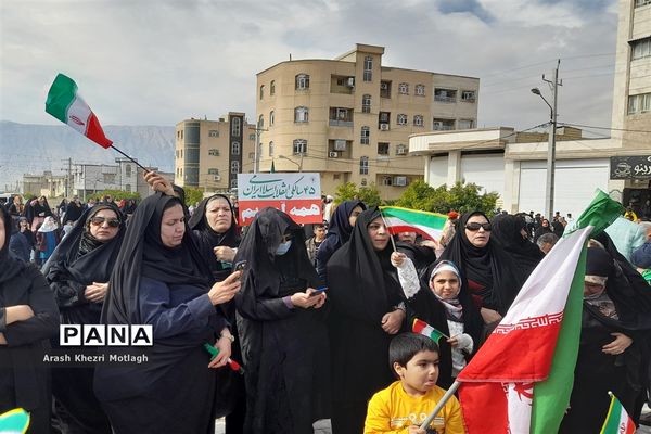مراسم راهپیمایی یوم الله ۲۲ بهمن در کازرون
