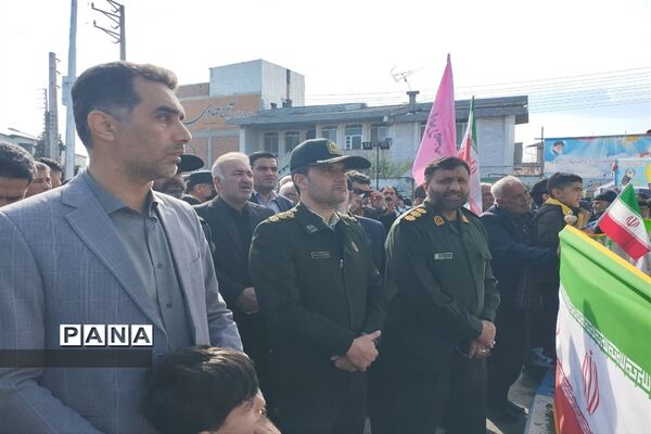 راهپیمایی ۲۲ بهمن در شهرستان میاندورود