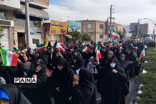 راهپیمایی ۲۲ بهمن در شهرستان میاندورود