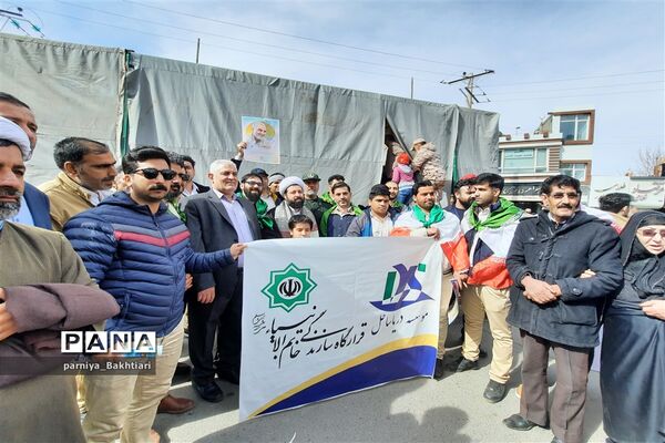 راهپیمایی ۲۲ بهمن در شهرستان میاندورود