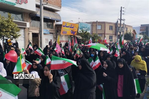 راهپیمایی ۲۲ بهمن در شهرستان میاندورود