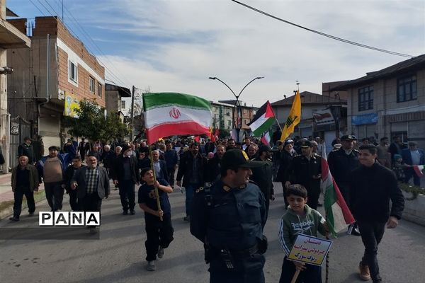راهپیمایی ۲۲ بهمن در شهرستان میاندورود