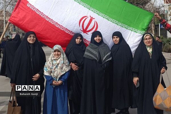 راهپیمایی ۲۲ بهمن ماه همزمان با چهل و پنجمین سالگرد پیروزی انقلاب اسلامی در نیشابور