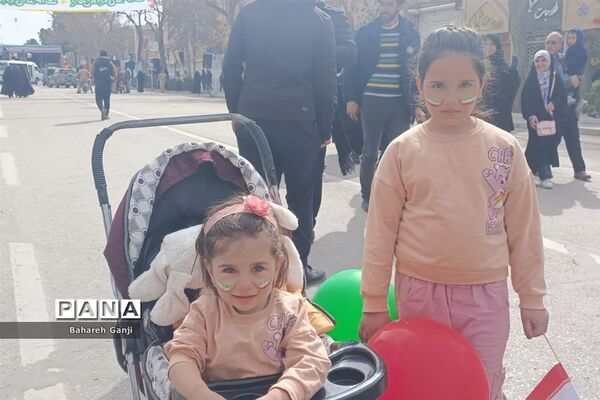 راهپیمایی ۲۲ بهمن ماه همزمان با چهل و پنجمین سالگرد پیروزی انقلاب اسلامی در نیشابور