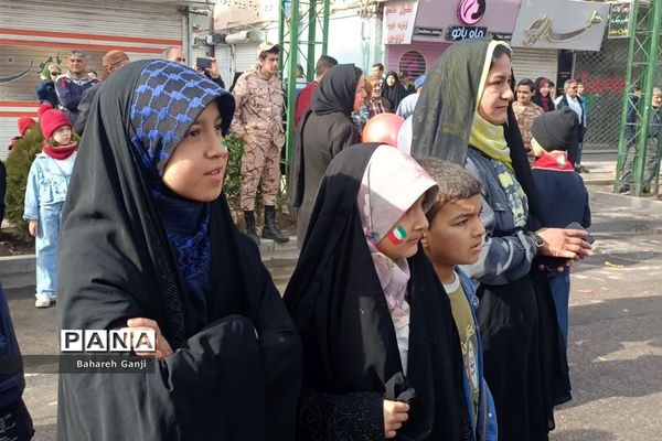 راهپیمایی ۲۲ بهمن ماه همزمان با چهل و پنجمین سالگرد پیروزی انقلاب اسلامی در نیشابور