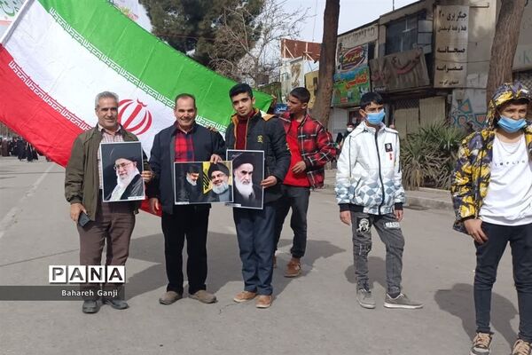 راهپیمایی ۲۲ بهمن ماه همزمان با چهل و پنجمین سالگرد پیروزی انقلاب اسلامی در نیشابور