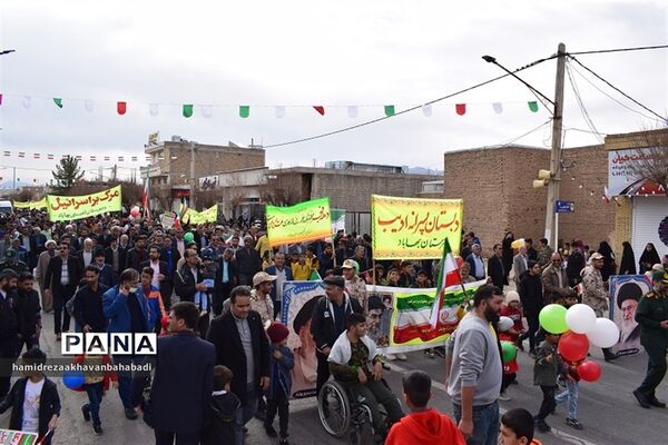 راهپیمائی یوم الله 22 بهمن دربهاباد