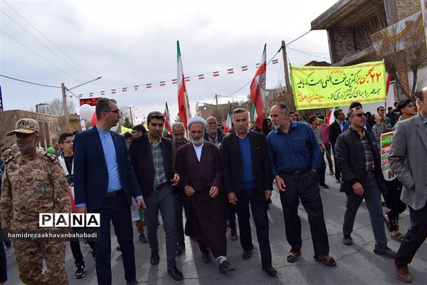 راهپیمائی یوم الله 22 بهمن دربهاباد