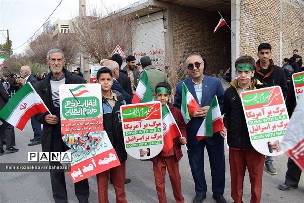 راهپیمائی یوم الله 22 بهمن دربهاباد