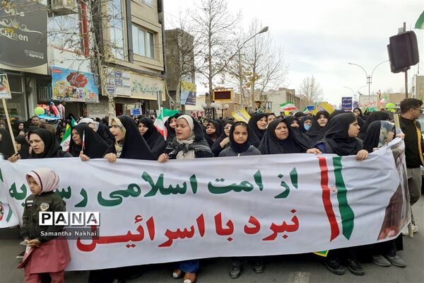 راهپیمایی یوم الله ۲۲ بهمن در شهرستان کاشمر