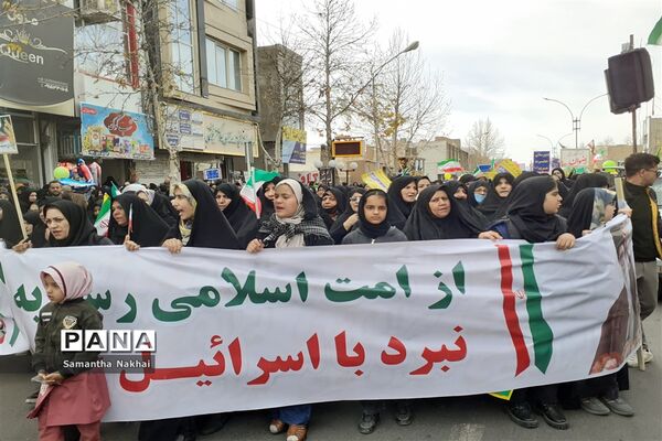 راهپیمایی یوم الله ۲۲ بهمن در شهرستان کاشمر