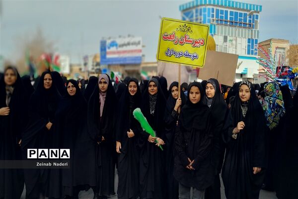 راهپیمایی یوم الله ۲۲ بهمن در شهرستان کاشمر