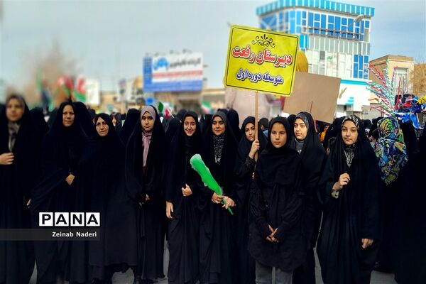 راهپیمایی یوم الله ۲۲ بهمن در شهرستان کاشمر