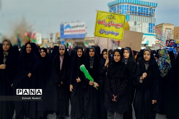 راهپیمایی یوم الله ۲۲ بهمن در شهرستان کاشمر
