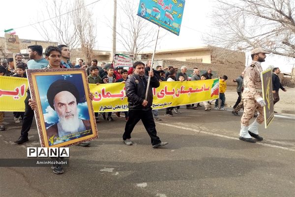 برگزاری راهپیمایی باشکوه 22 بهمن ماه در شهر کندر