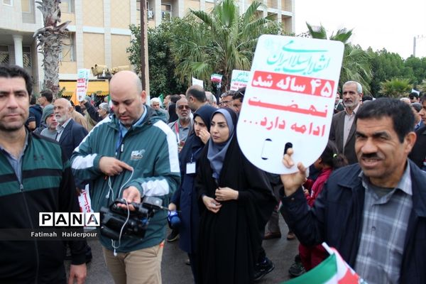 راهپیمایی ۲۲ بهمن در بوشهر