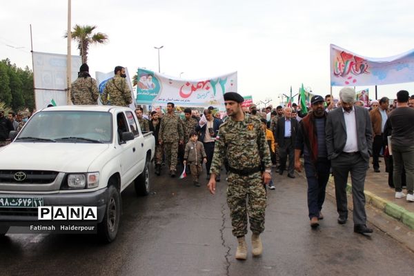 راهپیمایی ۲۲ بهمن در بوشهر