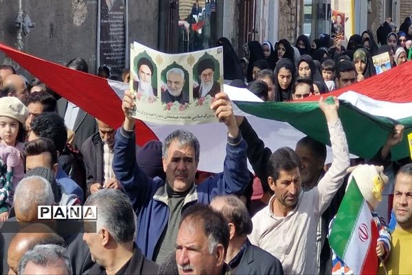 راهپیمایی ۲۲ بهمن در آران و بیدگل