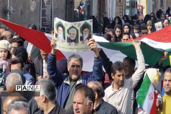 راهپیمایی ۲۲ بهمن در آران و بیدگل