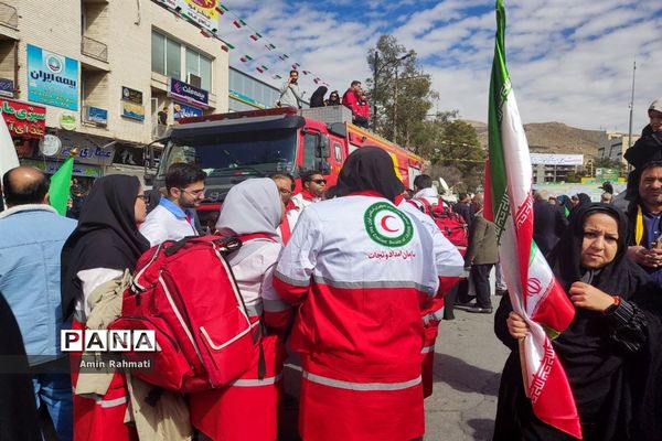 راهپیمایی 22 بهمن در شیراز