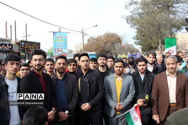 راهپیمایی ۲۲ بهمن در شهرستان چناران