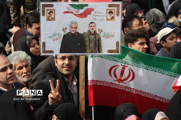راهپیمایی 22 بهمن در مشهد