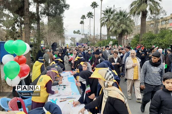 راهپیمایی 22 بهمن 1402 در شیراز