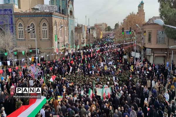 مراسم راهپیمایی یوم الله 22 بهمن در شهرستان سبزوار